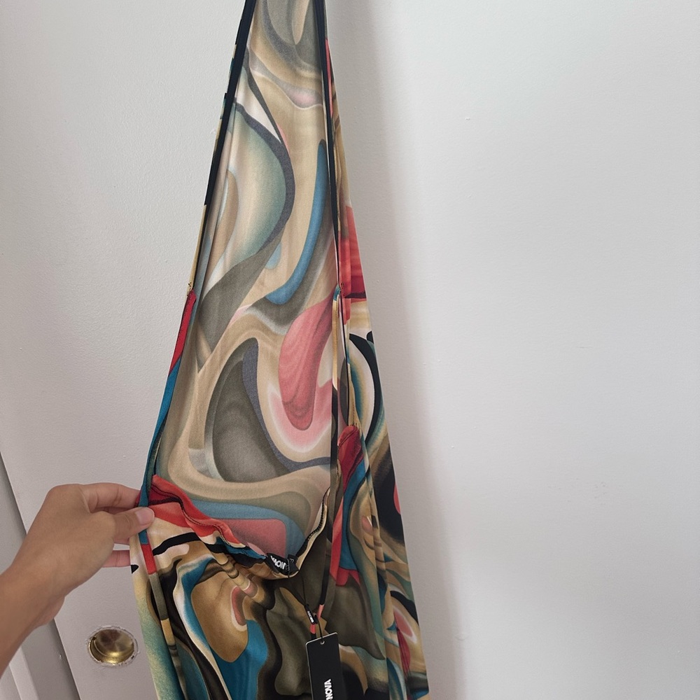 Multicolor Abstract Dress - Picture 3 of 3